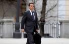 El ex secretario de Estado de Seguridad José Antonio Nieto, a su llegada este lunes al Tribunal Supremo donde declara como testigo en el juicio del "procés".