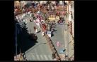 Vídeo de la cogida por un toro de un especialista de la película china rodada en Tafalla