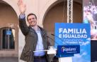 Pablo Casado, durante la convención de familia e igualdad del Partido Popular hoy en el Campus de la Muralla del Mar de Cartagena.