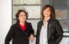 Las investigadoras autoras de la publicación. De izda. a dcha., María Napal y María Isabel Zudaire.