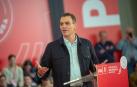 El presidente del Gobierno, Pedro Sánchez, interviene en el acto de clausura de la Conferencia Autonómica del PSOE de Extremadura.