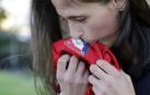 Lorena Herrera, este lunes por la tarde en Tajonar, antes del entrenamiento del equipo.