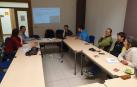 Participantes en la sesión de tuiteros de la zona de Irati-Orreaga que tuvo lugar ayer por la tarde en la casa de cultura de Burguete.