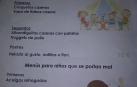 Un menú infantil de Segovia para "niños que se portan mal" y "niños que se portan bien"