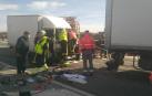 Un conductor herido en un accidente de tráfico en la N-121, en Caparroso