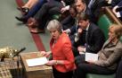 Theresa May, tras la votación.