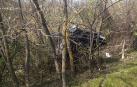 Dos heridos leves al volcar su vehículo en la A-15 en Berrioplano