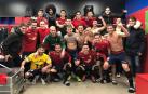 Los jugadores de Osasuna han posado en el vestuario después de cada uno de los últimos triunfos.