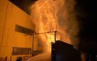 Extinguido un incendio en el silo de una carpintería del polígono de Arguedas