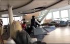 Fuerte oleaje en la evacuación de los pasajeros del crucero en Noruega