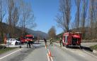 Cuatro personas heridas en un accidente en la NA-234, en el cruce de Cemboráin