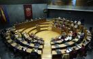 El hemiciclo del Parlamento de Navarra, durante una sesión plenaria.