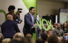 El líder de Vox, Santiago Abascal, el día 7 en Pamplona.