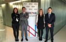 De izda. a dcha.: María Victoria Iriarte, directora de Inversiones de Sodena; Pedro Sotoca, responsable de Inversiones de Enisa; Montse Esparza, técnica de proyectos de Sodena, y Guillermo Navarro, analista de Inversiones de Enisa.