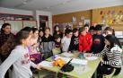 Alumnado del Colegio Público San Miguel de Larraga