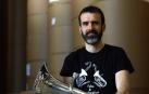 Álvaro Díaz Urtasun, uno de los dos bombardinistas de La Pamplonesa.