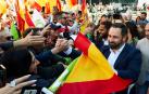 Los CDR no consiguen boicotear el mitin de Abascal en Barcelona