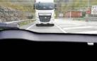 Denunciado un camionero por conducción temeraria en la N-121-A