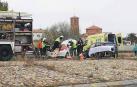 Trasladado al Hospital de Calahorra tras sufrir un accidente en San Adrián