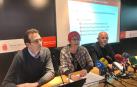 De izquierda a derecha: Antonio López, Santos Induráin y Koldo Cambra.