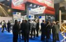 Pabellón de Navarra en la feria WindEurope de Bilbao.