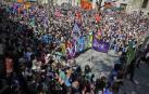 La carrera que recauda dinero para la alfabetización del euskera ha finalizado en el Paseo de Sarasate.