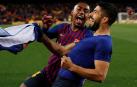 Messi y Suárez derriban el muro rojiblanco y dejan la Liga sentenciada