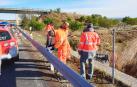 Herido tras volcar en la  AP-68 (Ribaforada) y dar positivo en metanfetaminas