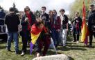 Imágenes del acto celebrado en la Vuelta del Castillo de Pamplona con motivo de la conmemoración de la instauración de la II República.