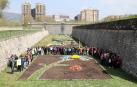 Exposición de jardines sobre el cambio climático en los fosos de la Ciudadela