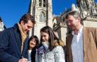 Pablo Casado, frente a la catedral de Burgos.