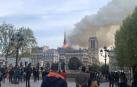 Imágenes del incendio en la catedral Notre Dame de París.