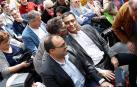 Pedro Sánchez participa en un acto en el Centro Municipal de Mayores Juan Muñoz de Leganés.