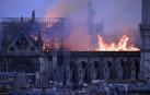 Imágenes del incendio en la catedral Notre Dame de París.