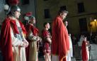 Alrededor de 80 personas escenificaron este miércoles en Tudela la Pasión de Jesús.
