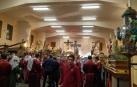 Los pasos ya 'descansan' en la sede de la Hermandad de la Pasión de Pamplona