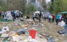 Tudela recogió el lunes la basura de las comidas del Ángel del domingo