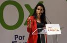 Cerca de medio millar de personas acudieron al acto de campaña de la formación qye se celebró este lunes, 22 de abril, en el Hotel Iruña Park de la capital navarra.