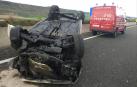 Un herido en un accidente de tráfico en la autovía del Pirineo, a la altura de Zulueta