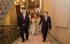 El Ángel de Aralar visita el Palacio de Navarra