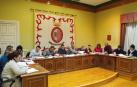 Imagen de archivo de una sesión plenaria del Ayuntamiento de Sangüesa.