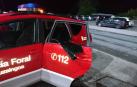 Estado en el que dejó el detenido el vehículo de la Policía Foral