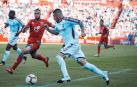 Un momento del partido que enfrentó a Albacete y Numancia