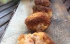 croquetas de puerros y gambas