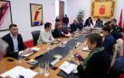 La comisión permanente del Parlamento, reunida este lunes.