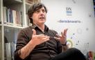 El escritor Andrés Barba, en un encuentro en el Club de Lectura de Diario de Navarra.