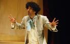 El actor Patxi Larrea, caracterizado como Pablo Sarasate.