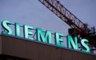 El logotipo de Siemens en las oficinas de la multinacional alemana en Zúrich.