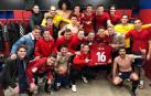 Las celebraciones de los jugadores de Osasuna en el vestuario, fotografiadas desde la 18ª jornada, muestran la unión del grupo.