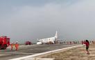 Un piloto salva a los 89 pasajeros de un vuelo tras aterrizar sin ruedas frontales